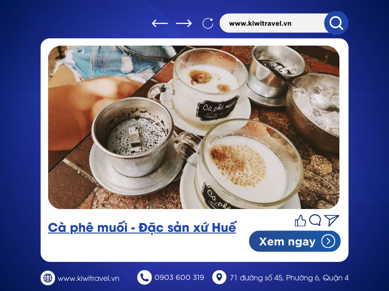 Cà phê muối - Đặc sản xứ Huế