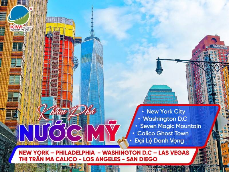 LIÊN TUYẾN BỜ ĐÔNG - BỜ TÂY HOA KỲ 10N9D